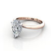 Pear Diamond Ring Rose Gold RS51 LF