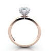 Pear Diamond Ring Rose Gold RS51 TF