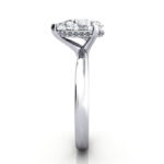 Pear Diamond Ring White Gold RS51 SV