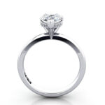 Pear Diamond Ring White Gold RS51 TF
