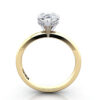 Pear Diamond Ring Yellow Gold RS51 TF