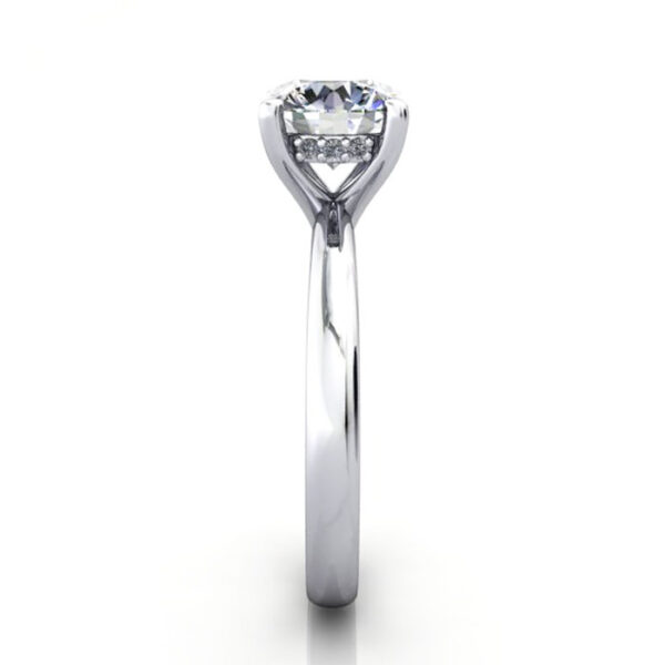 Round Brilliant Diamond Ring Platinum RS51 SV