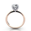 Round Brilliant Diamond Ring Rose Gold RS51 TF