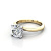 Round Brilliant Diamond Ring Yellow Gold RS51 LF
