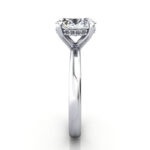 Oval Diamond Ring White Gold RS51 SV