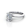 Oval Diamond Ring Platinum RS51 LF