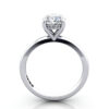 Oval Diamond Ring Platinum RS51 TF