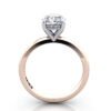Oval Diamond Ring Rose Gold RS51 TF