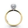 Oval Diamond Ring Yellow Gold RS51 TF