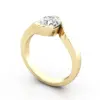 Diamond Ring RS24 Yellow Gold 3D Diamond Ring RS24 Yellow Gold 3D