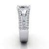 Radiant Cut Diamond Ring with Accents RSA12 White Gold SV