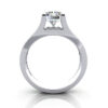 Radiant Cut Diamond Ring with Accents RSA12 White Gold TF