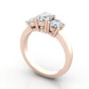 Thumb Trilogy Diamond Ring RT13 Rose Gold 3D