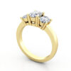 Thumb Trilogy Diamond Ring RT13 Yellow Gold 3D