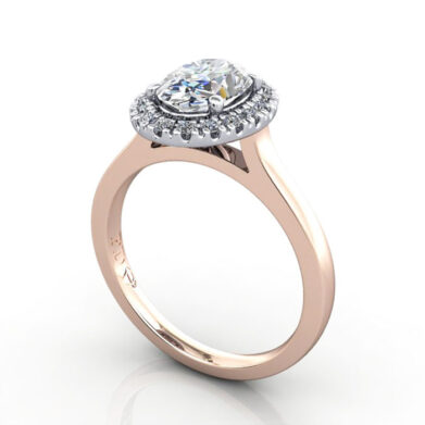 Thumb-Halo Diamond Ring RG - 3D RH8