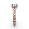 Oval Cut Vintage Diamond Ring Rose Gold RV1 SV