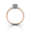 Oval Cut Vintage Diamond Ring Rose Gold RV1 TF