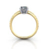 Oval Cut Vintage Diamond Ring Yellow Gold RV1 TF