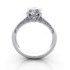 Oval Cut Vintage Diamond Ring Platinum RV3 TF