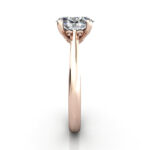 Oval Cut Vintage Diamond Ring Rose Gold RV3 SV Oval Cut Vintage Diamond Ring Rose Gold RV3 SV