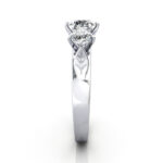 Round Brilliant Vintage Diamond Ring White Gold RV4 SV