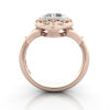 Cushion Cut Vintage Diamond Ring Rose Gold RV5 TF Cushion Cut Vintage Diamond Ring Rose Gold RV5 TF