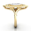 Marquise Cut Vintage Diamond Ring Yellow Gold RV5 SV
