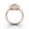 Oval Cut Vintage Diamond Ring Rose Gold RV5 TF Oval Cut Vintage Diamond Ring Rose Gold RV5 TF