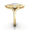 Oval Cut Vintage Diamond Ring Yellow Gold RV5 SV