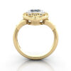 Oval Cut Vintage Diamond Ring Yellow Gold RV5 TF