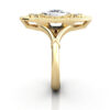 Round Brilliant Vintage Diamond Ring Yellow Gold RV5 SV