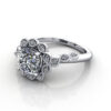 Cushion Cut Vintage Diamond Ring Platinum RV6 LF Cushion Cut Vintage Diamond Ring Platinum RV6 LF