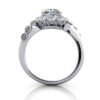 Cushion Cut Vintage Diamond Ring Platinum RV6 TF Cushion Cut Vintage Diamond Ring Platinum RV6 TF