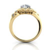 Oval Cut Vintage Diamond Ring Yellow Gold RV6 TF