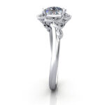 Princess Cut Vintage Diamond Ring White Gold RV6 SV Princess Cut Vintage Diamond Ring White Gold RV6 SV