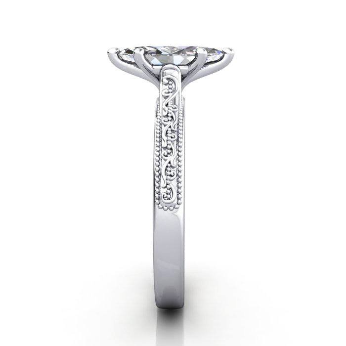 Marquise Cut Vintage Diamond Ring Platinum RV2 SV Marquise Cut Vintage Diamond Ring Platinum RV2 SV