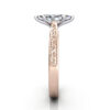 Marquise Cut Vintage Diamond Ring Rose Gold RV2 SV