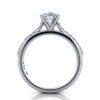 Oval Cut Vintage Diamond Ring Platinum RV2 TF