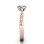 Oval Cut Vintage Diamond Ring Rose Gold RV2 SV Oval Cut Vintage Diamond Ring Rose Gold RV2 SV