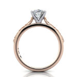 Oval Cut Vintage Diamond Ring Rose Gold RV2 TF Oval Cut Vintage Diamond Ring Rose Gold RV2 TF