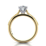 Oval Cut Vintage Diamond Ring Yellow Gold RV2 TF Oval Cut Vintage Diamond Ring Yellow Gold RV2 TF