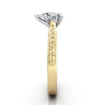 Pear Cut Vintage Diamond Ring Yellow Gold RV2 SV Pear Cut Vintage Diamond Ring Yellow Gold RV2 SV