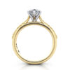 Pear Cut Vintage Diamond Ring Yellow Gold RV2 TF