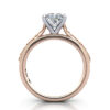 Princess Cut Vintage Diamond Ring Rose Gold RV2 TF