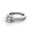 Round Brilliant Vintage Diamond Ring Platinum RV2 LF