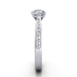 Round Brilliant Vintage Diamond Ring White Gold RV2 SV