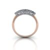 Round Brilliant Anniversary Diamond Ring Rose Gold RA1 TF