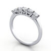 Thumb Round Brilliant Anniversary Diamond Ring White Gold RA1 3D