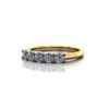 Round Brilliant Anniversary Diamond Ring Yellow Gold RA1 LF