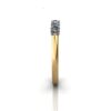 Round Brilliant Anniversary Diamond Ring Yellow Gold RA1 SV